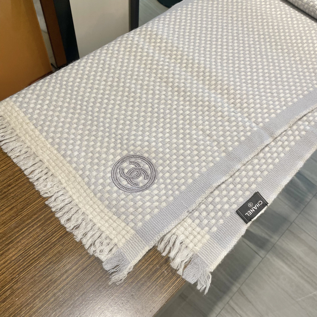 Ch*el scarf 35x200cm 100% wool
