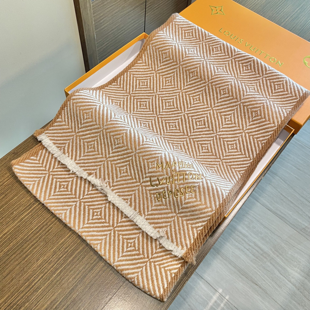 l0*is V*t0n scarf 35x200cm 100% cashmere