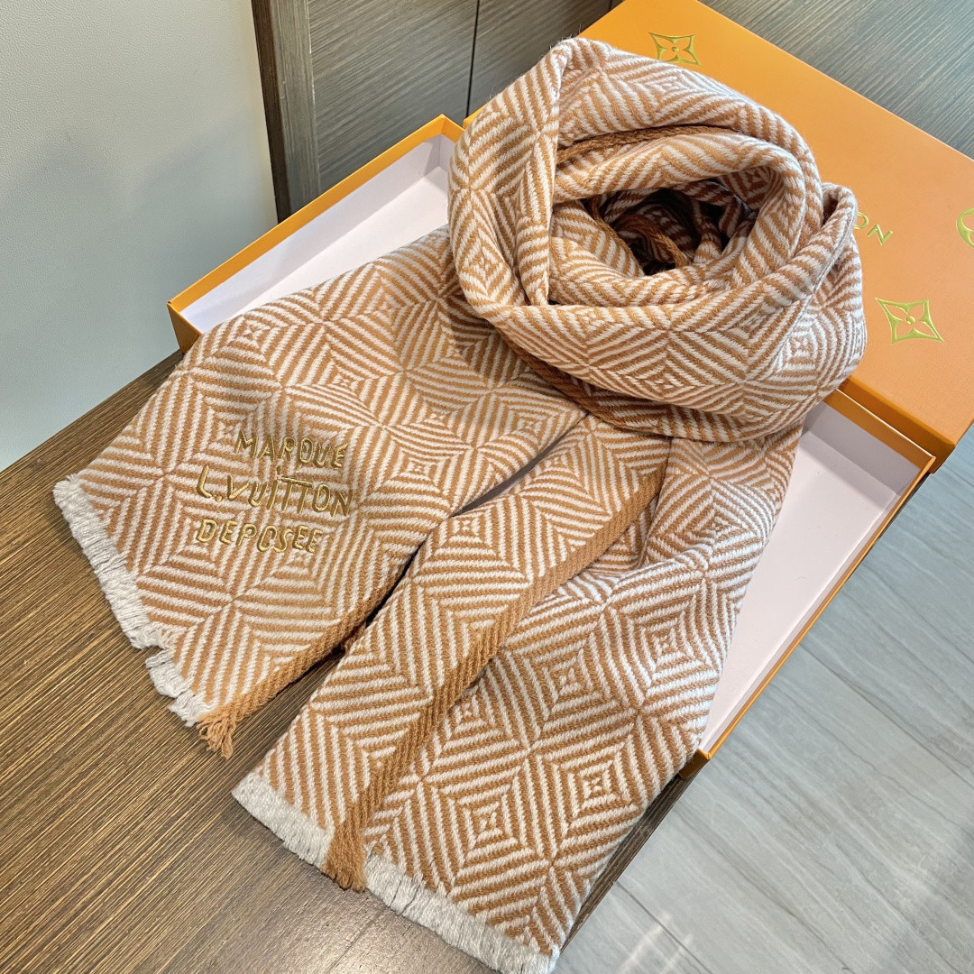 l0*is V*t0n scarf 35x200cm 100% cashmere