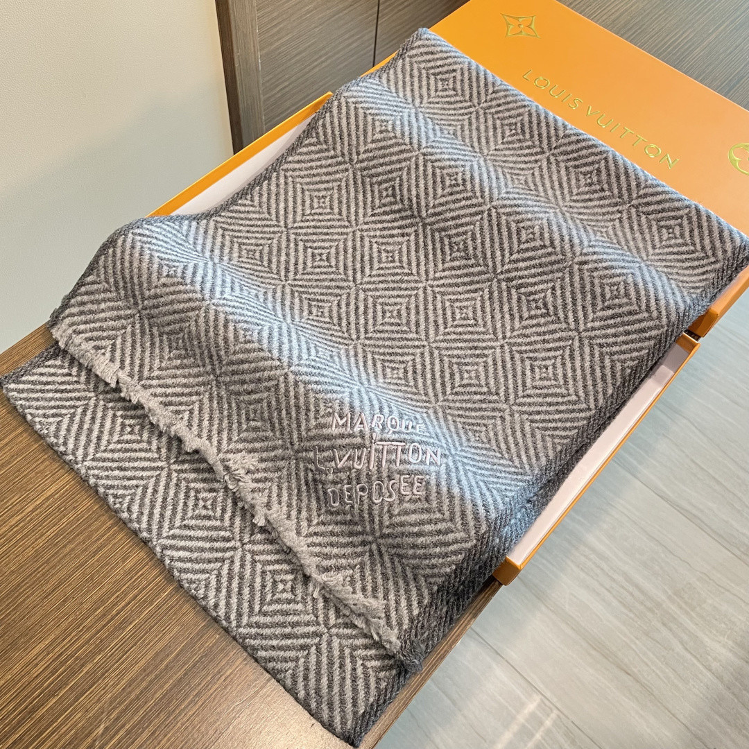l0*is V*t0n scarf 35x200cm 100% cashmere