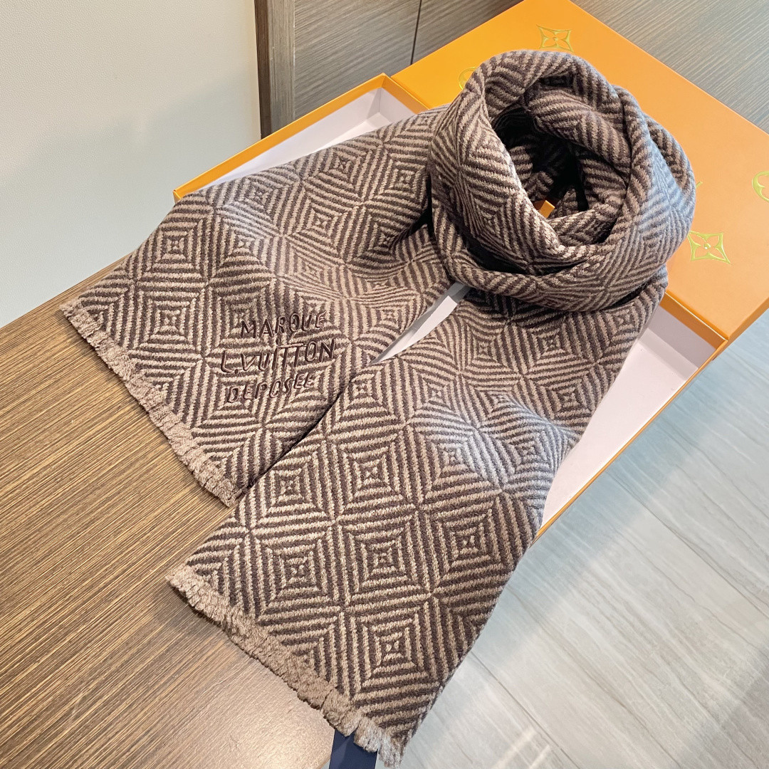 l0*is V*t0n scarf 35x200cm 100% cashmere