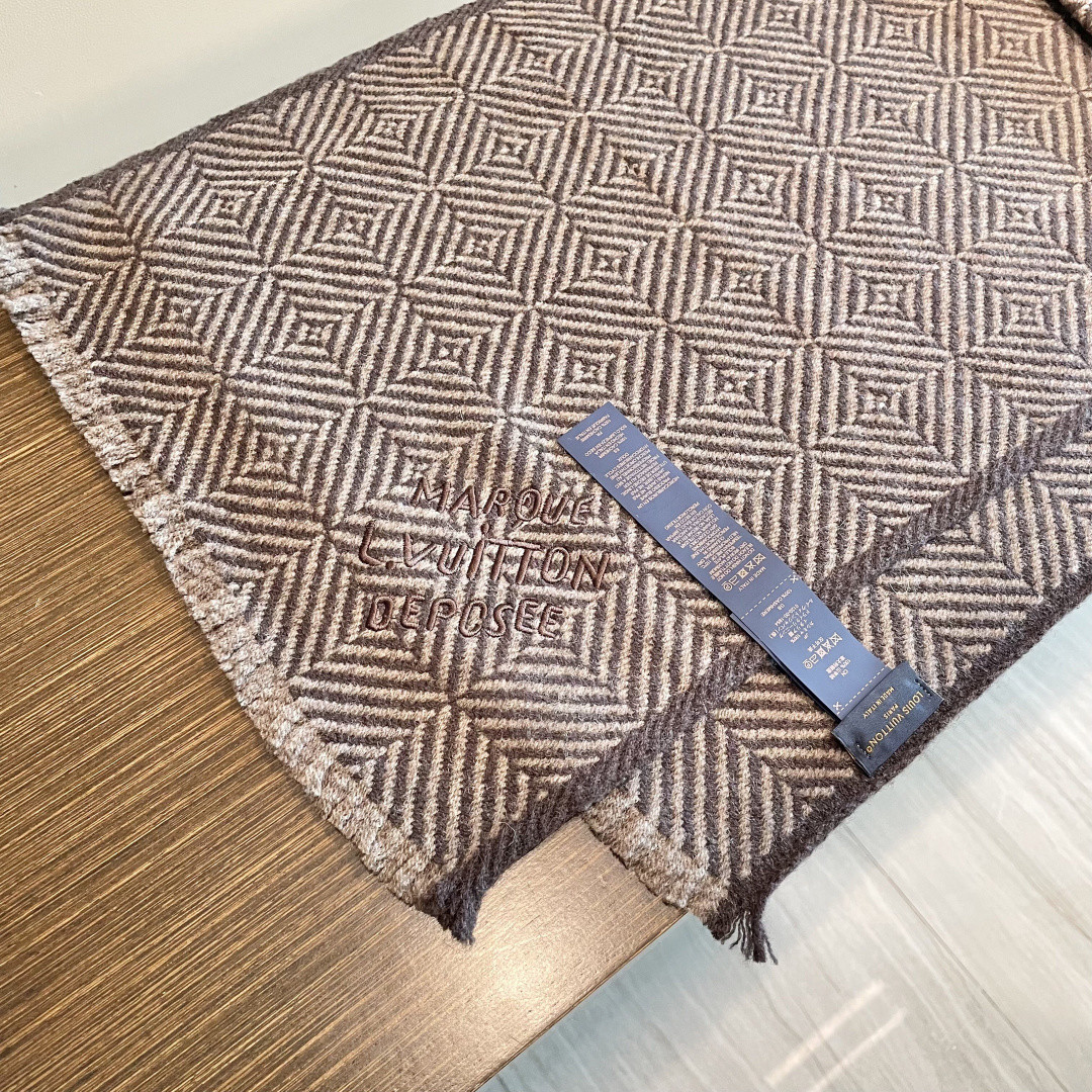 l0*is V*t0n scarf 35x200cm 100% cashmere