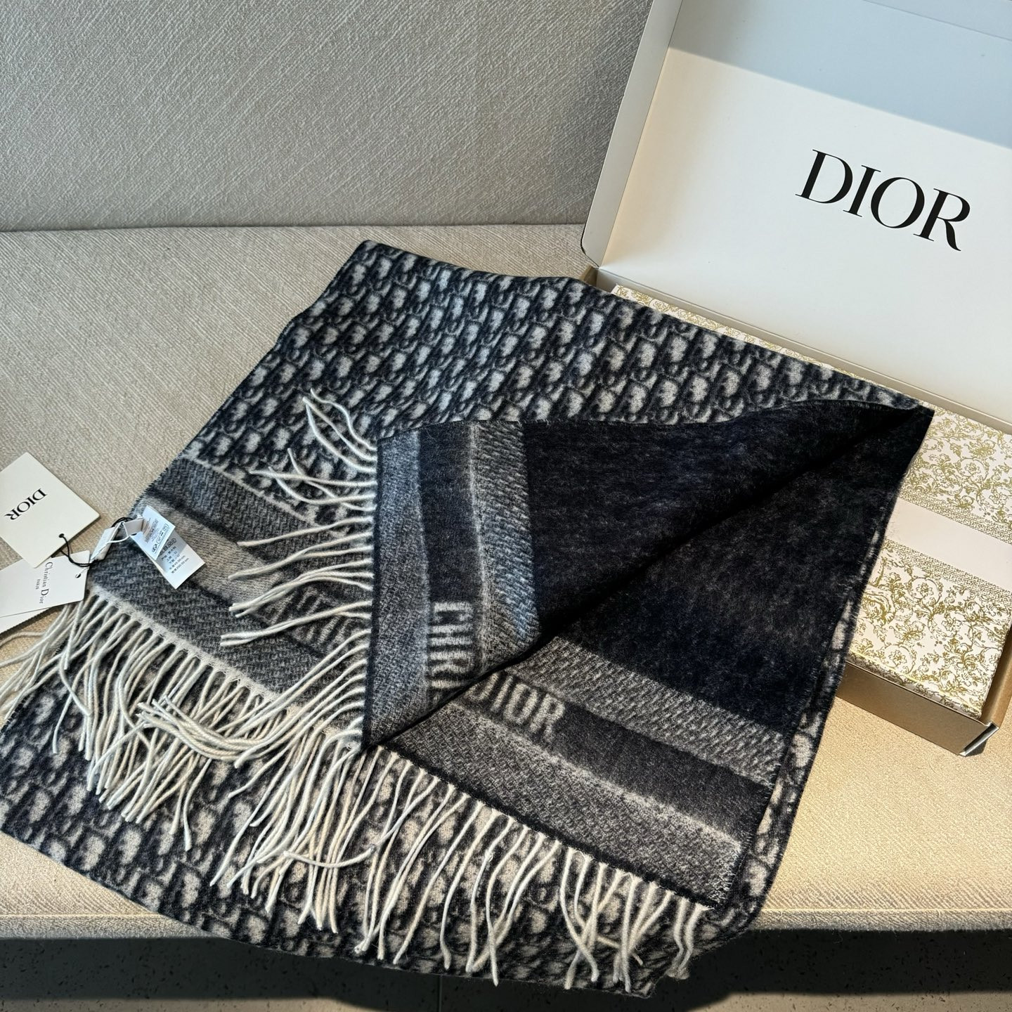 D*or printed scarf 45x200cm