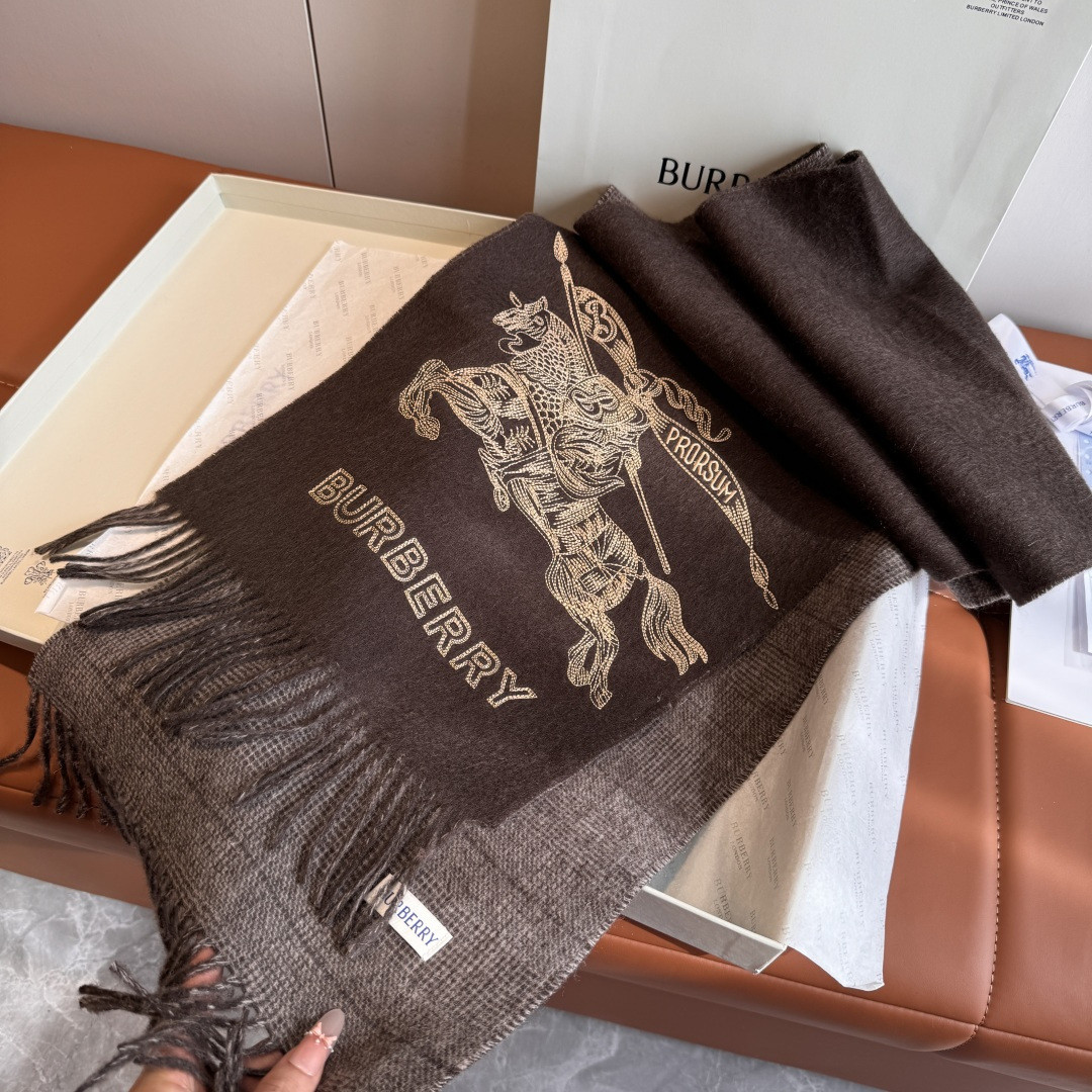 B**rry reversible ekd cashmere scarf 30x200cm 100% lambswool