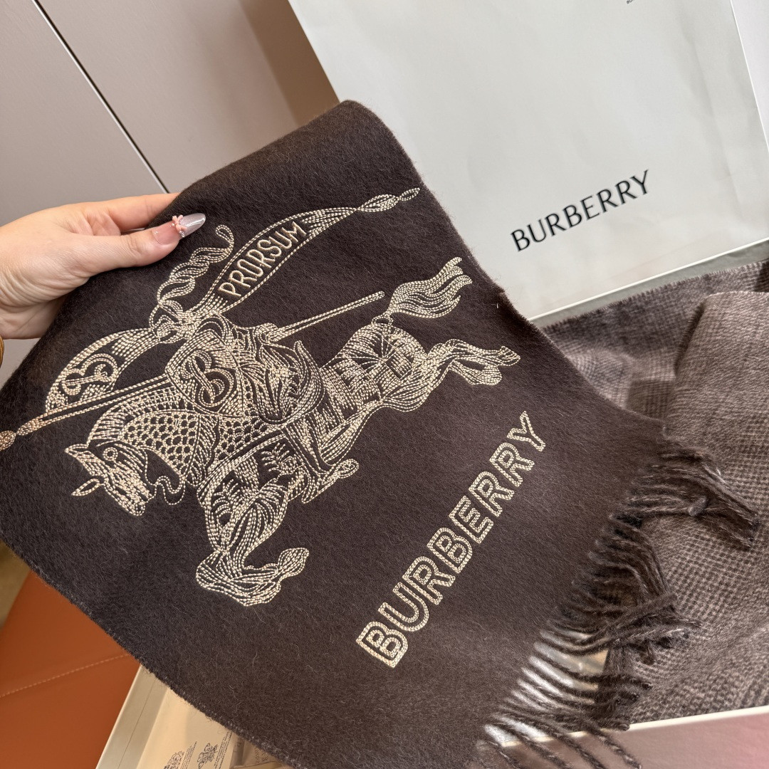 B**rry reversible ekd cashmere scarf 30x200cm 100% lambswool