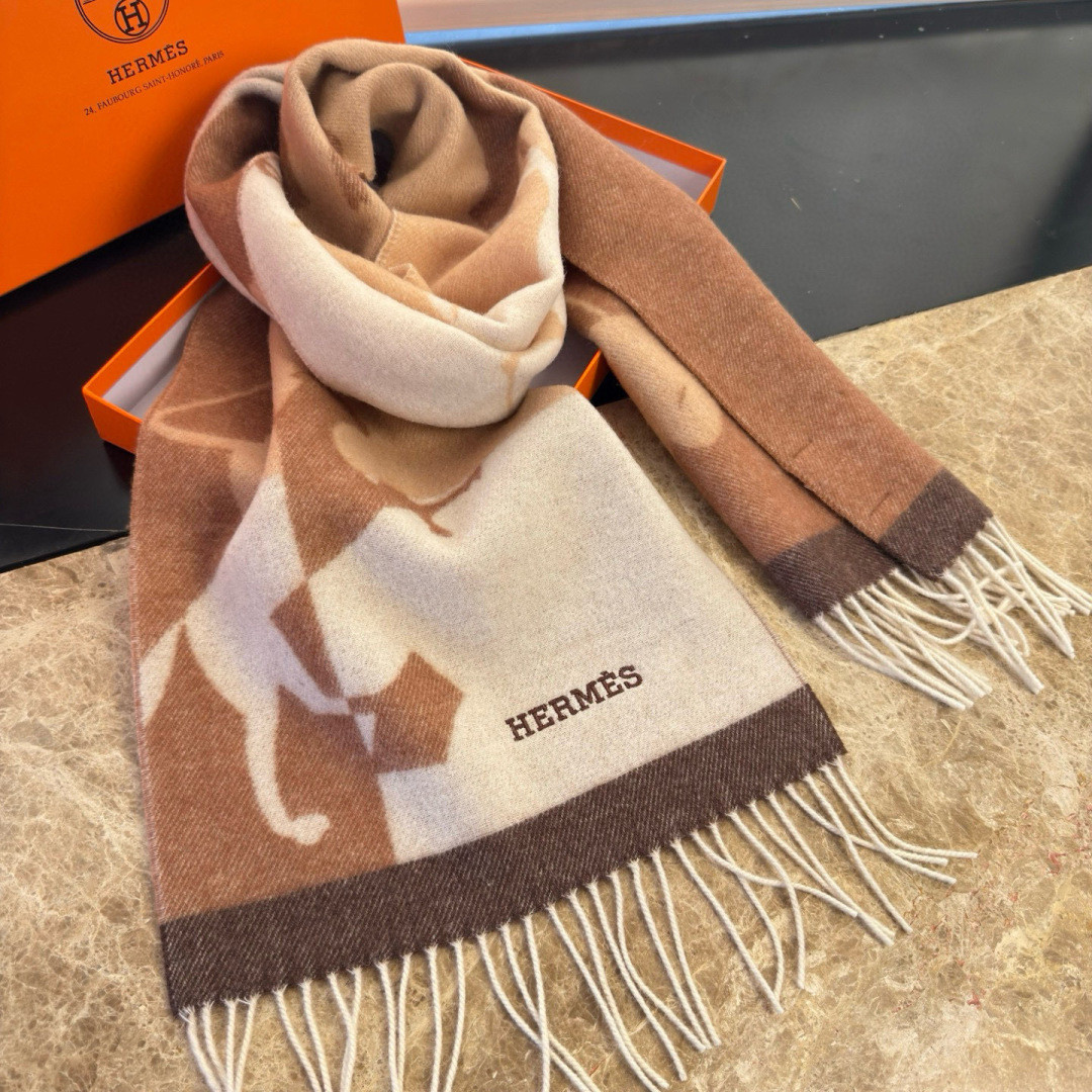 H**mes scarf 30x168cm