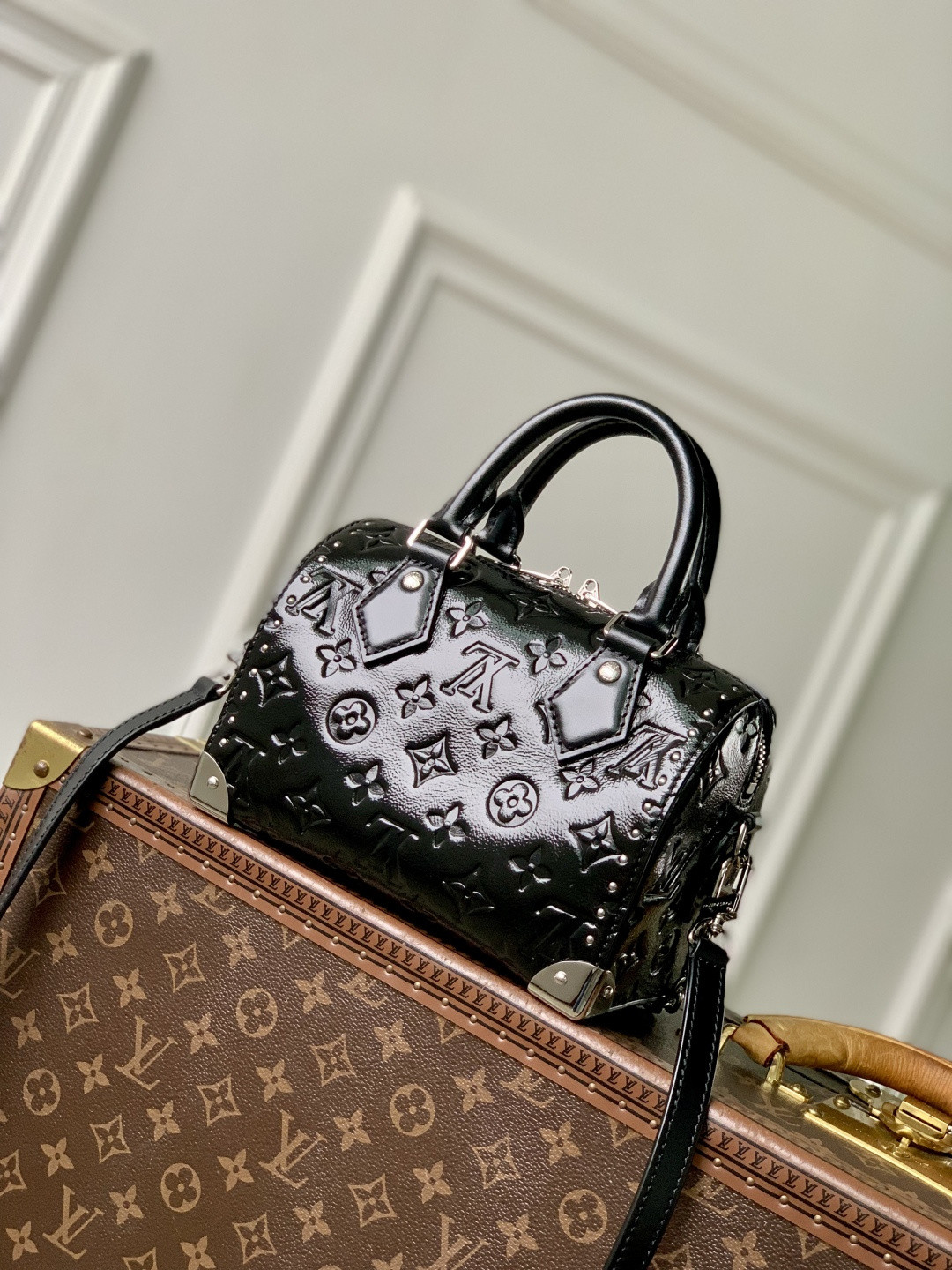 LV SPEEDY TRUNK 20 Handbag M27921 13.5x11x20.5cm