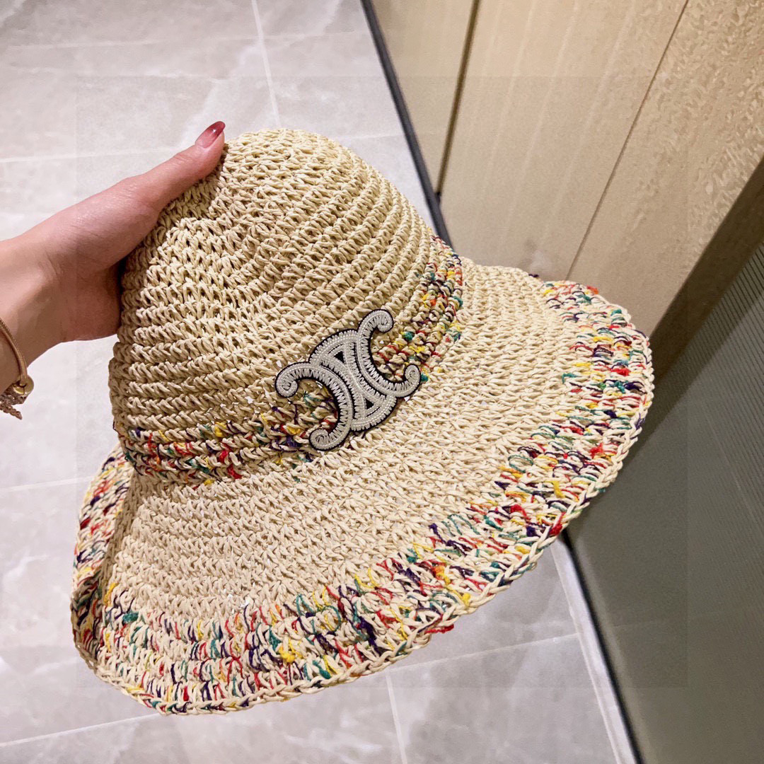 Ce**e crochet straw bucket hat