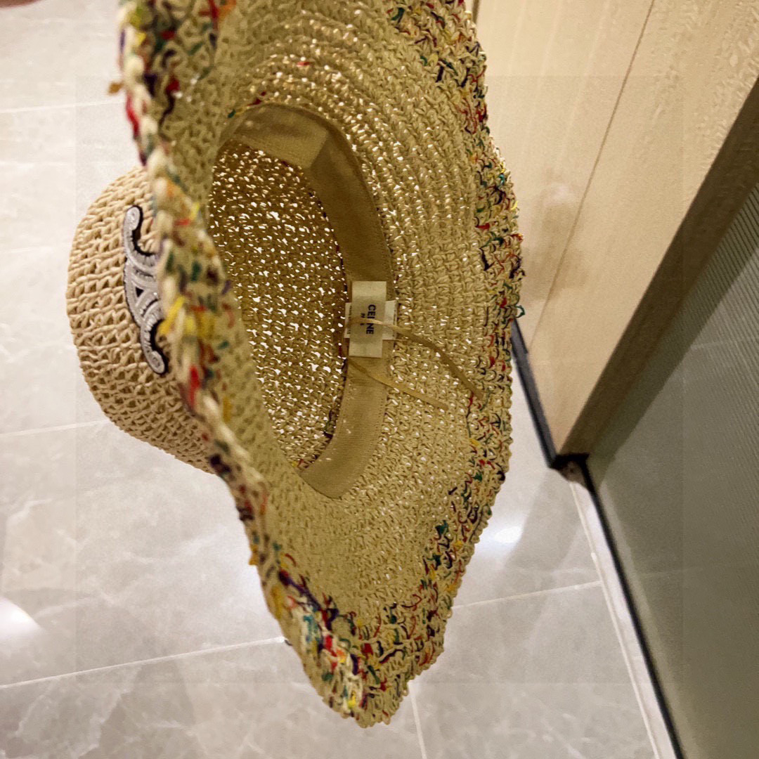Ce**e crochet straw bucket hat
