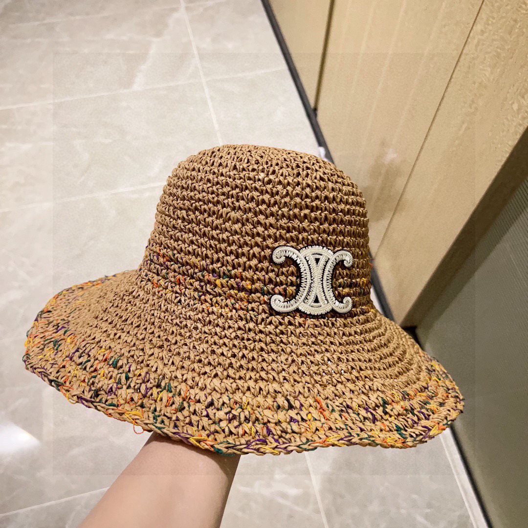 Ce**e crochet straw bucket hat