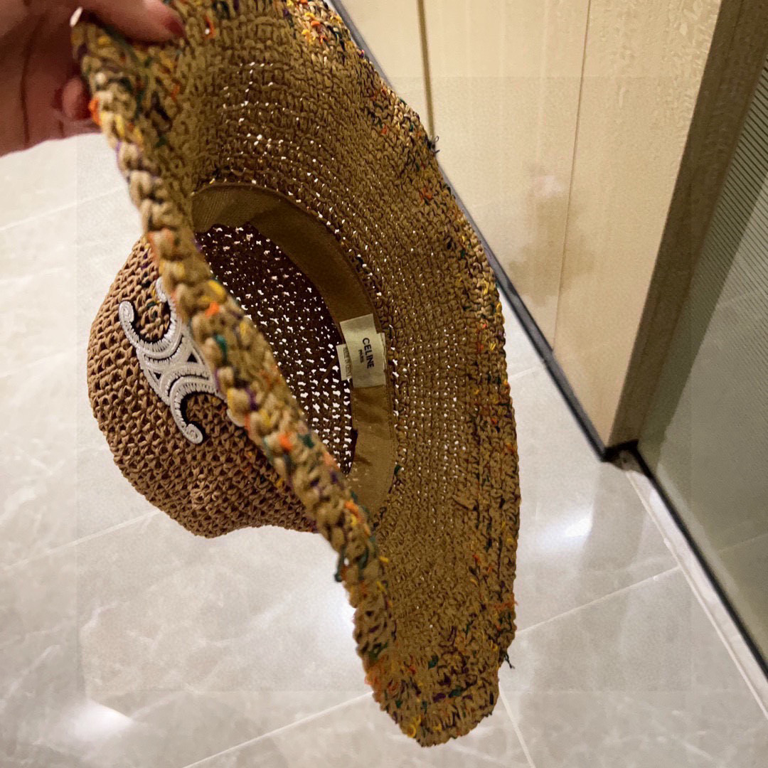 Ce**e crochet straw bucket hat