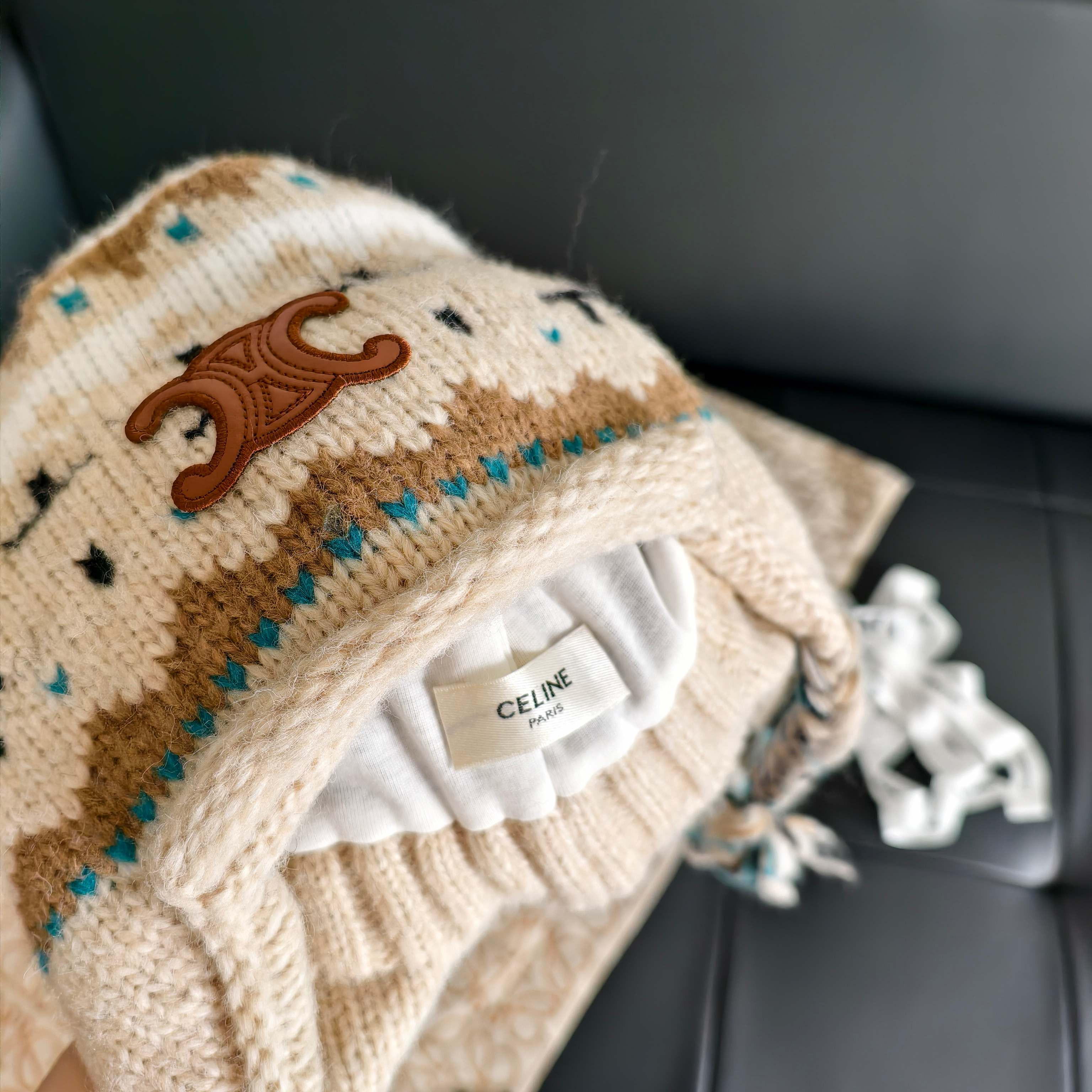Ce**e knit trapper hat