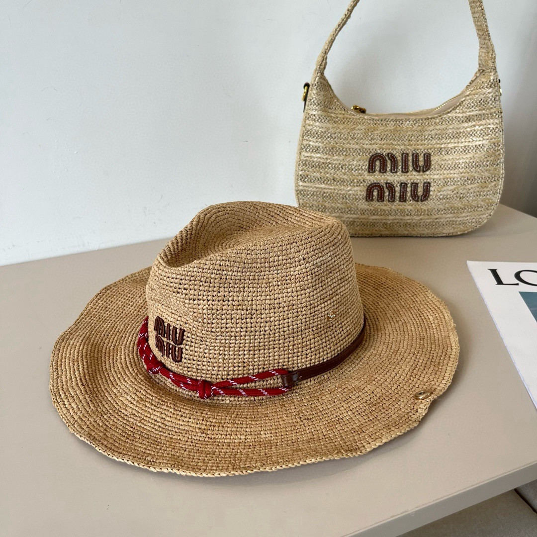 M1v M1v straw cowboy hat 57cm head circumference