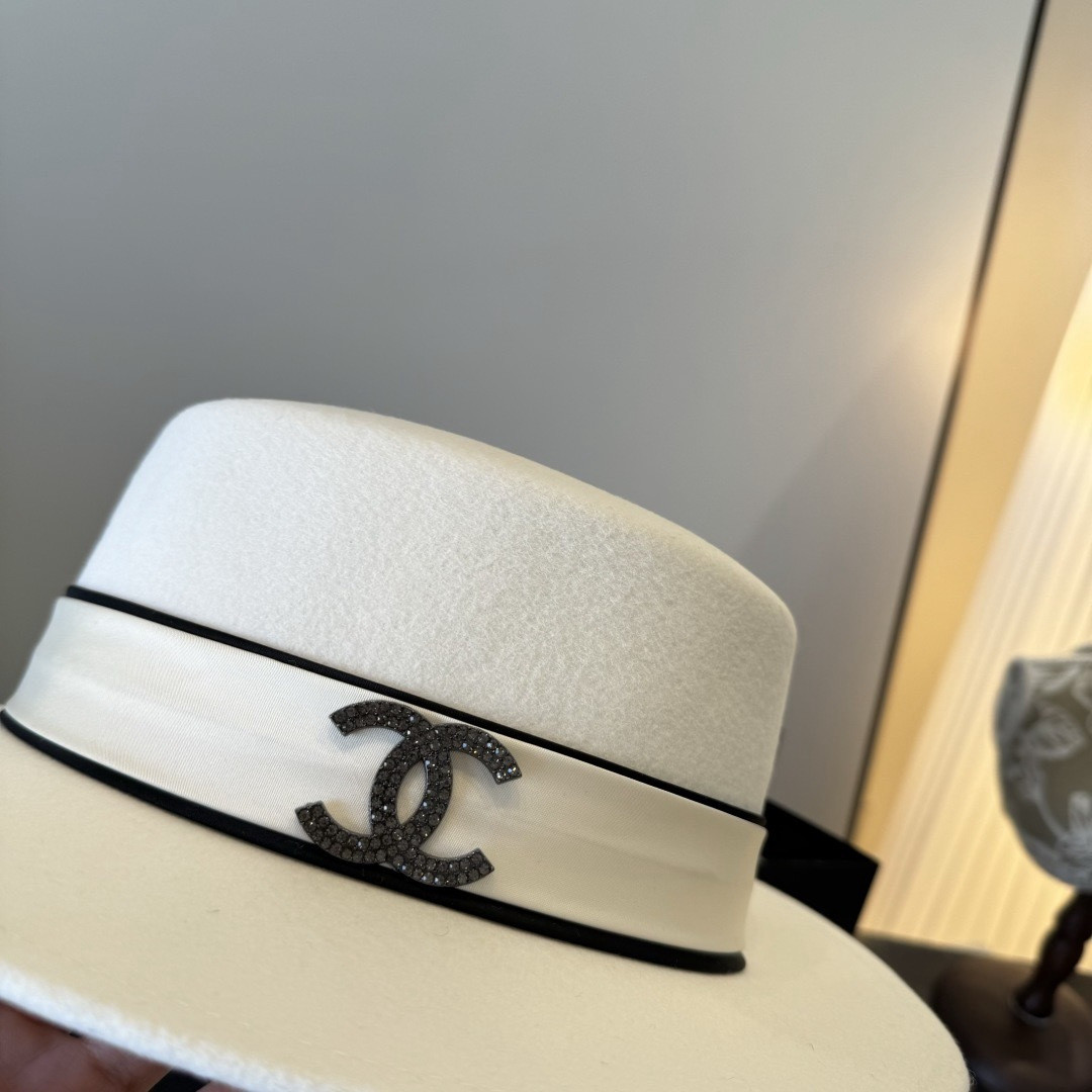 Ch*el wool felt hat 57cm head circumference