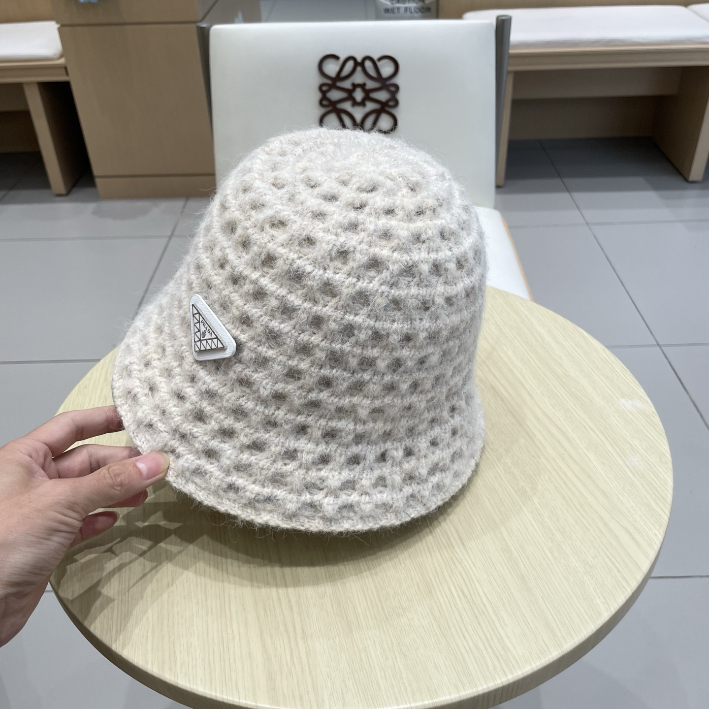 Pra*a knit bucket hat