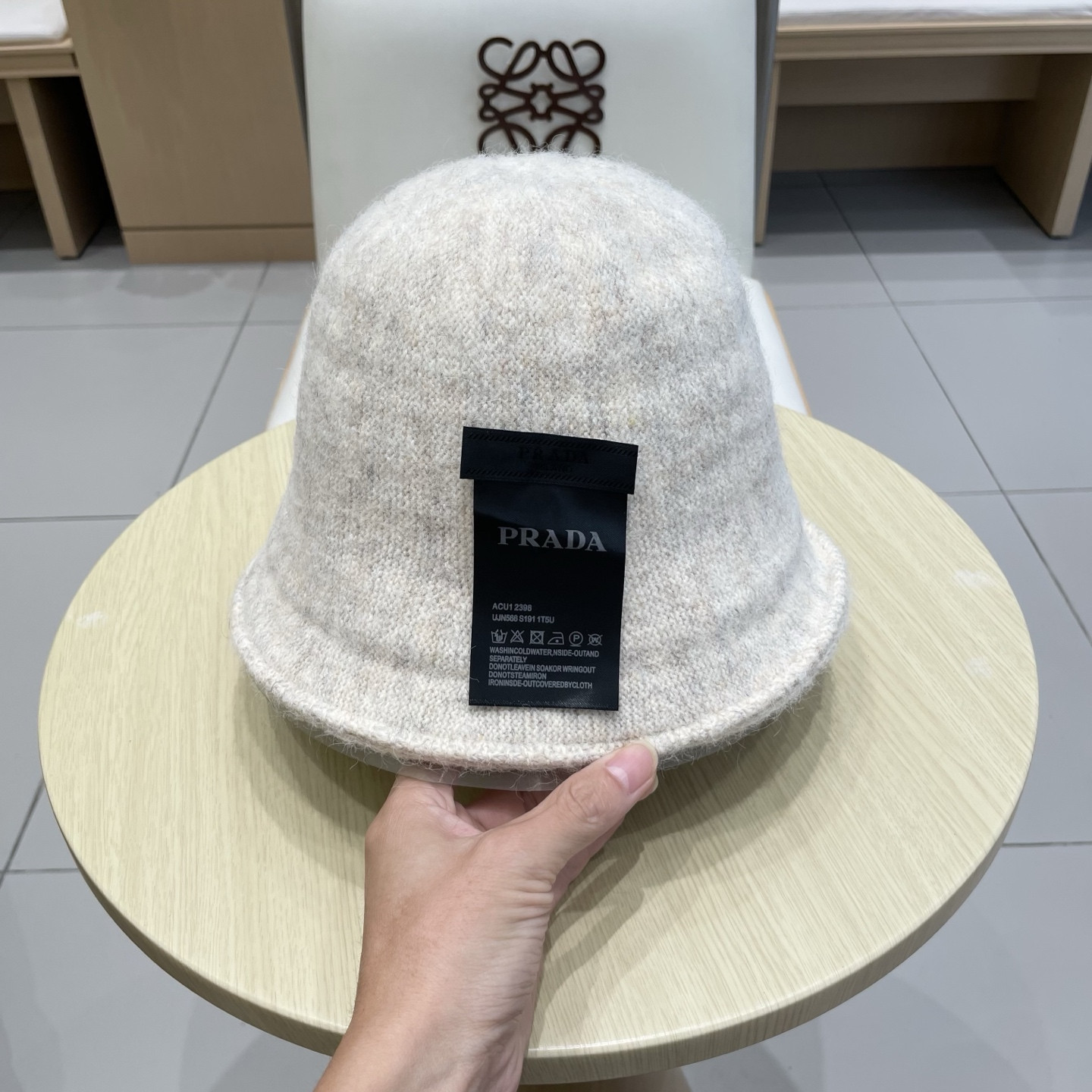 Pra*a knit bucket hat