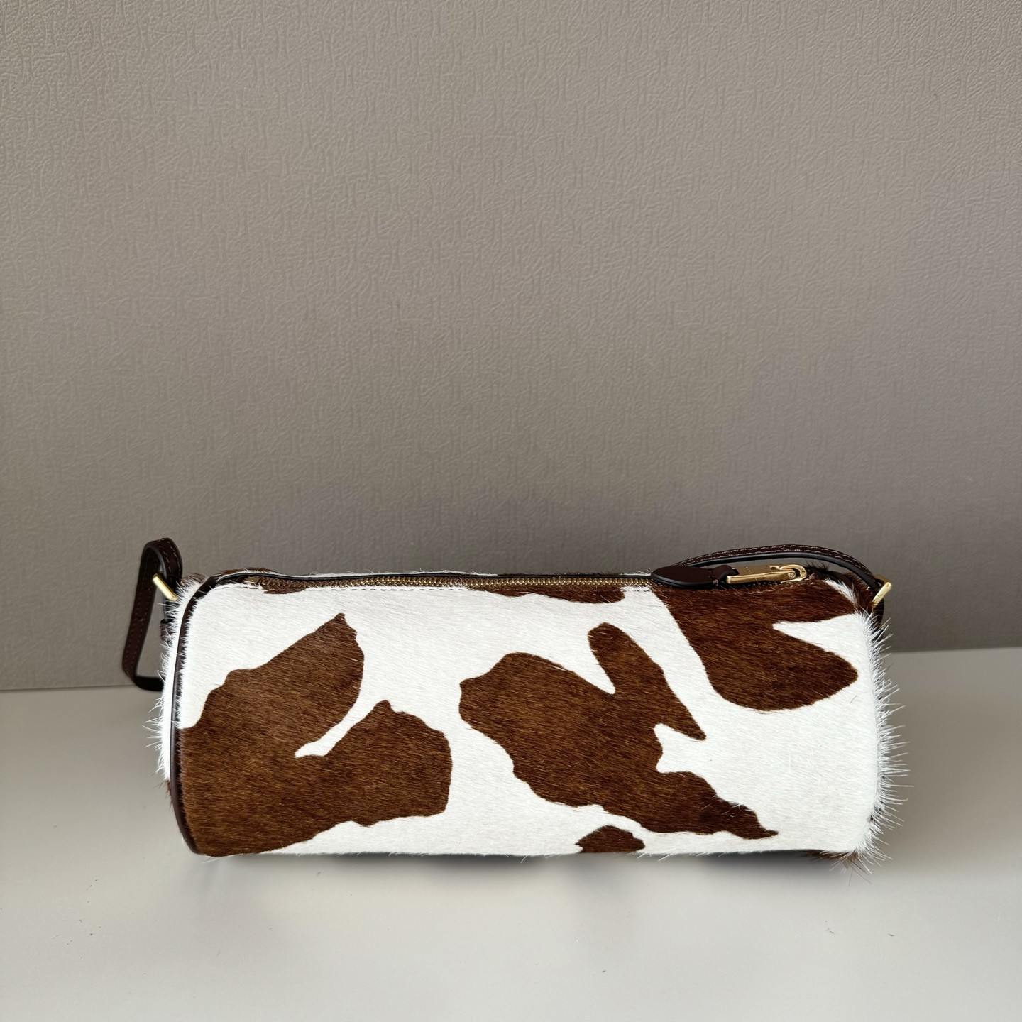 M1v M1v printed leather pouch 9x22x9cm
