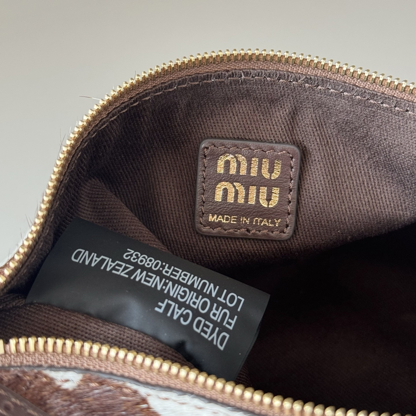 M1v M1v printed leather pouch 9x22x9cm