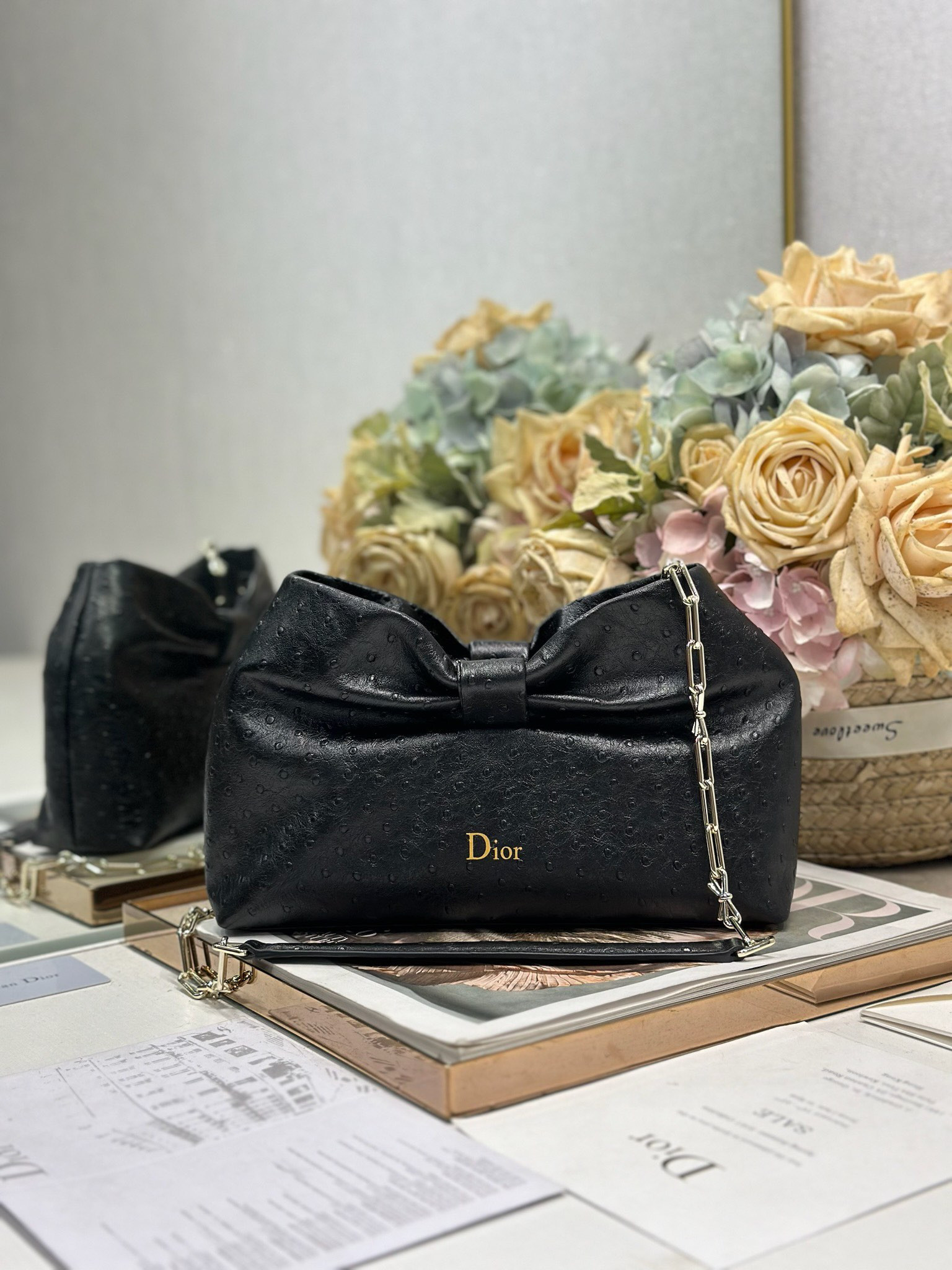 D*or small bow bag 26x16x10cm
