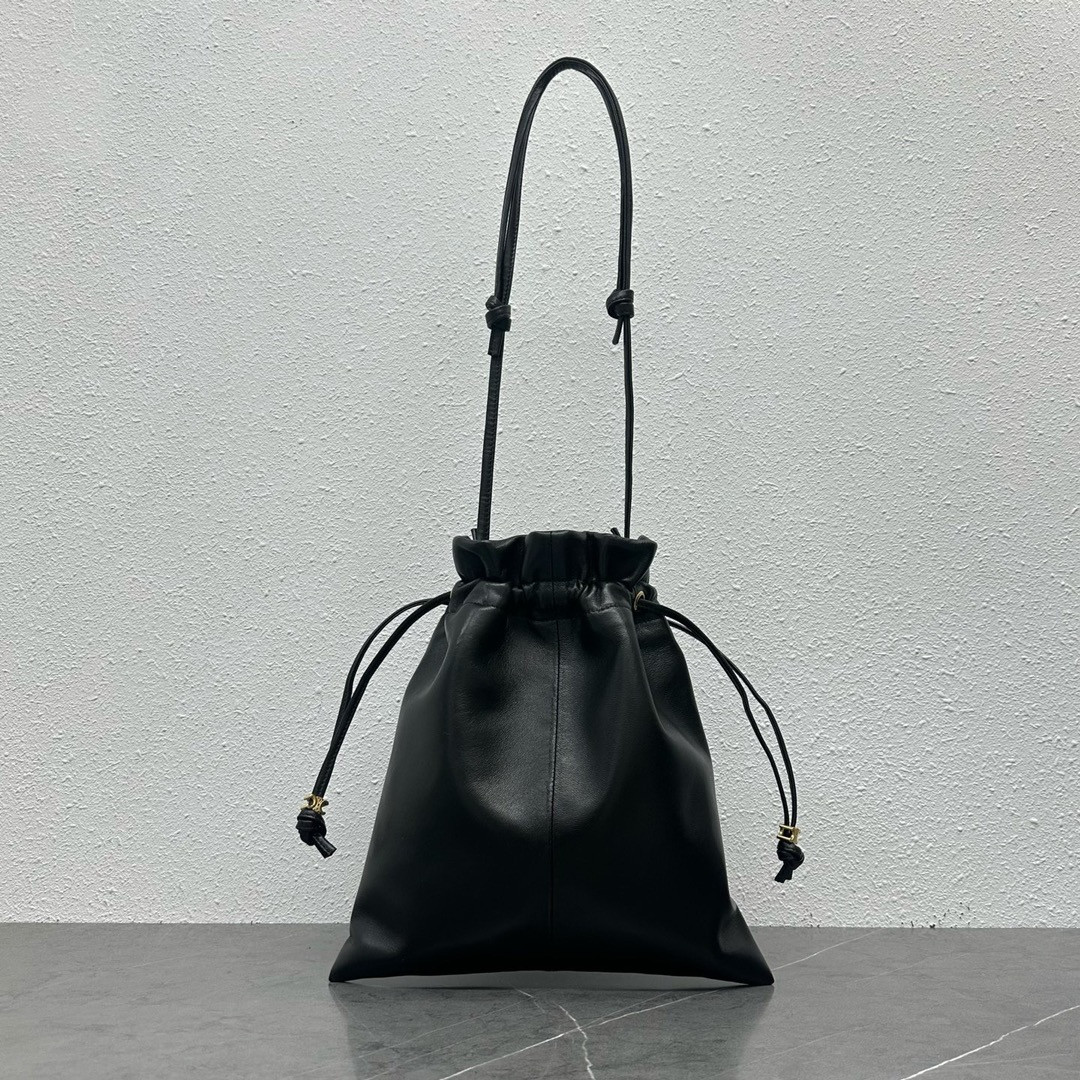 Ce**e small crystal pouch in lambskin 29x32x0.5cm