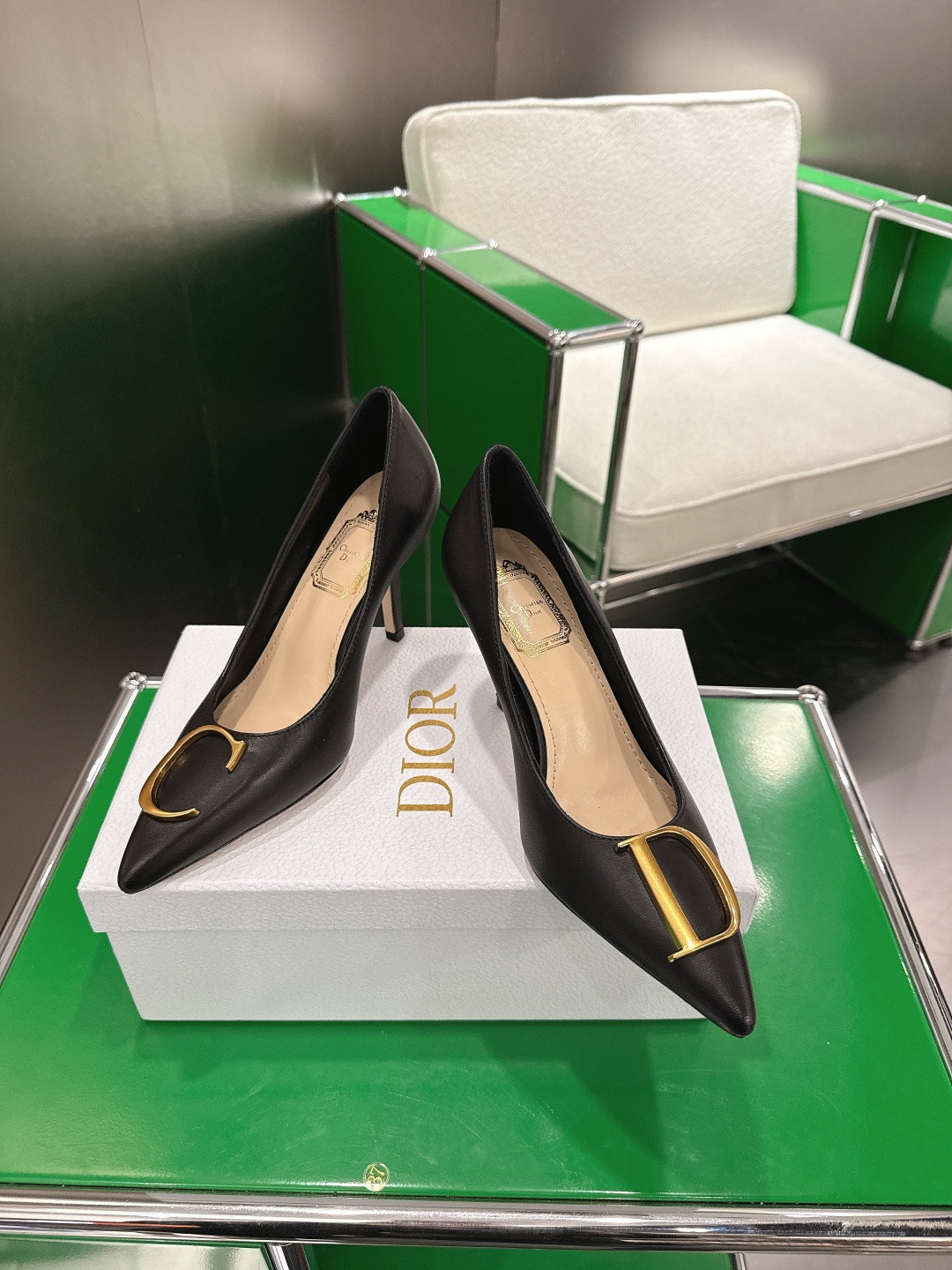 ua D*or initials pump 8.5cm heel
