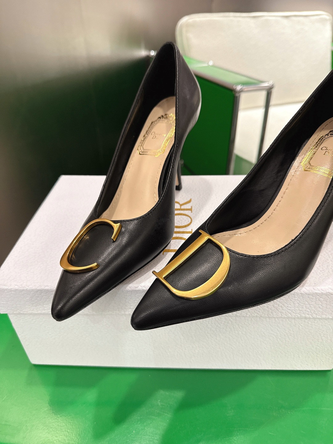 ua D*or initials pump 8.5cm heel