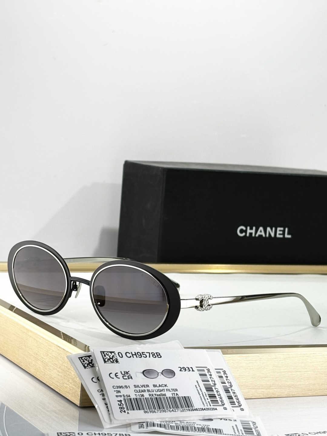 Ch*el glasses ch9578b 54-23-136