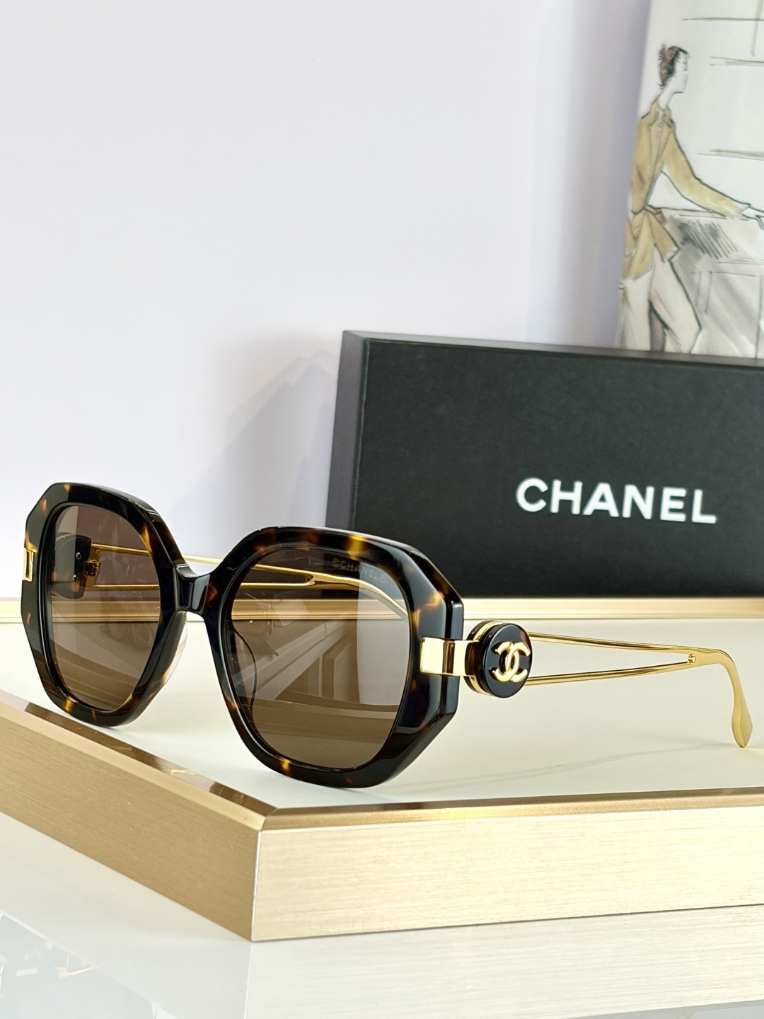 Ch*el glasses ch5513-h 55-20-135