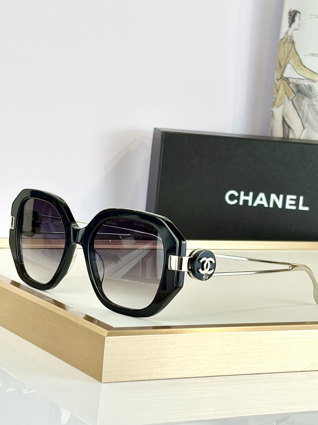 Ch*el glasses ch5513-h 55-20-135
