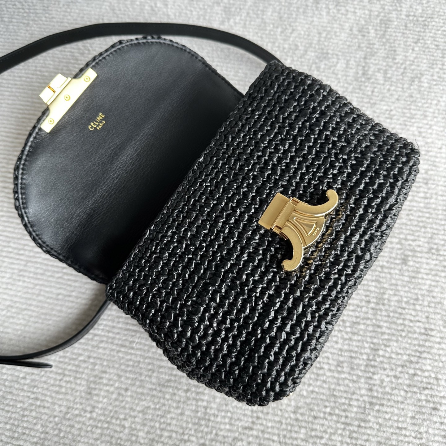 Ce**e teen nino plant-based material and cowhide leather handbags 20.5x13x8cm