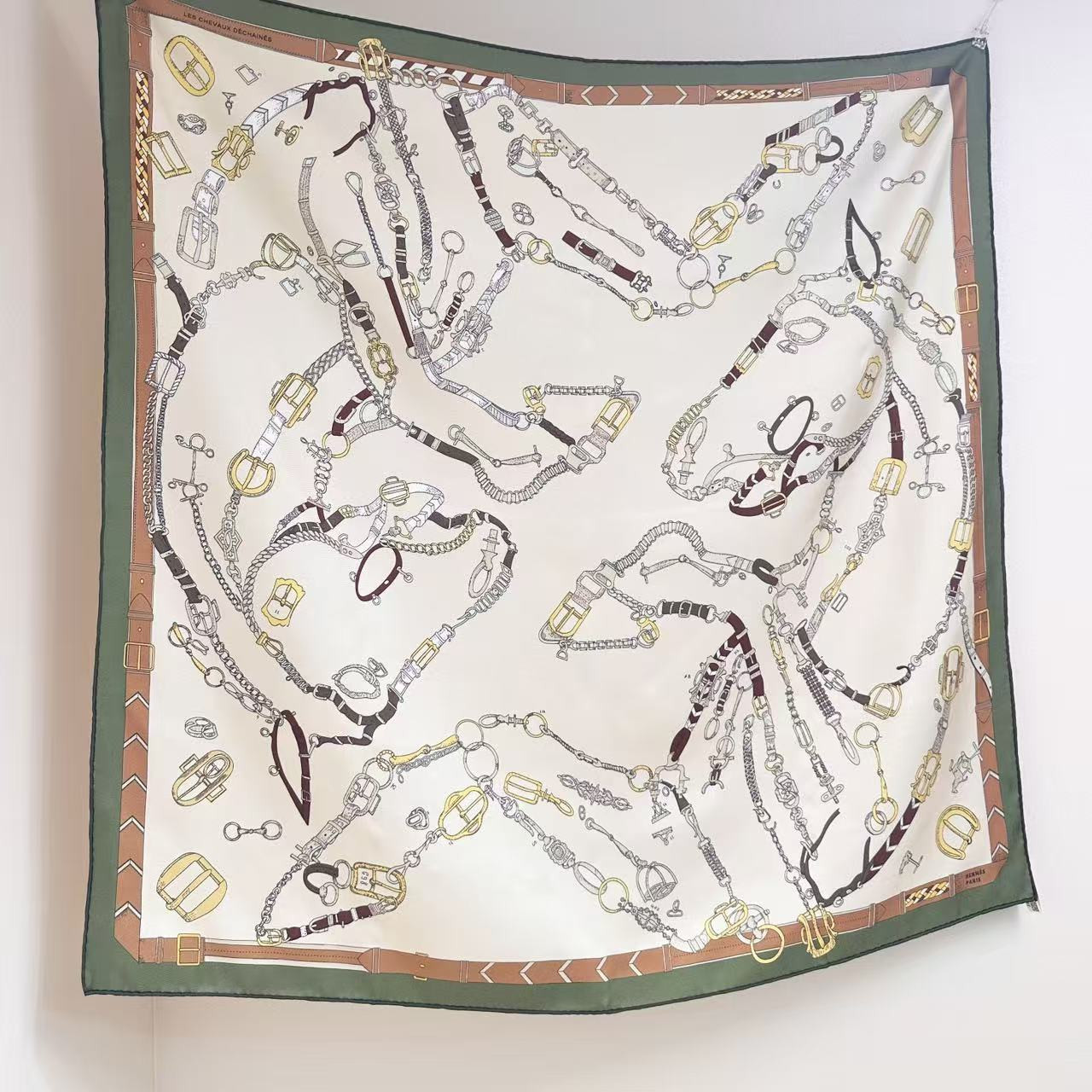 H**mes scarf 88.5x88.5cm