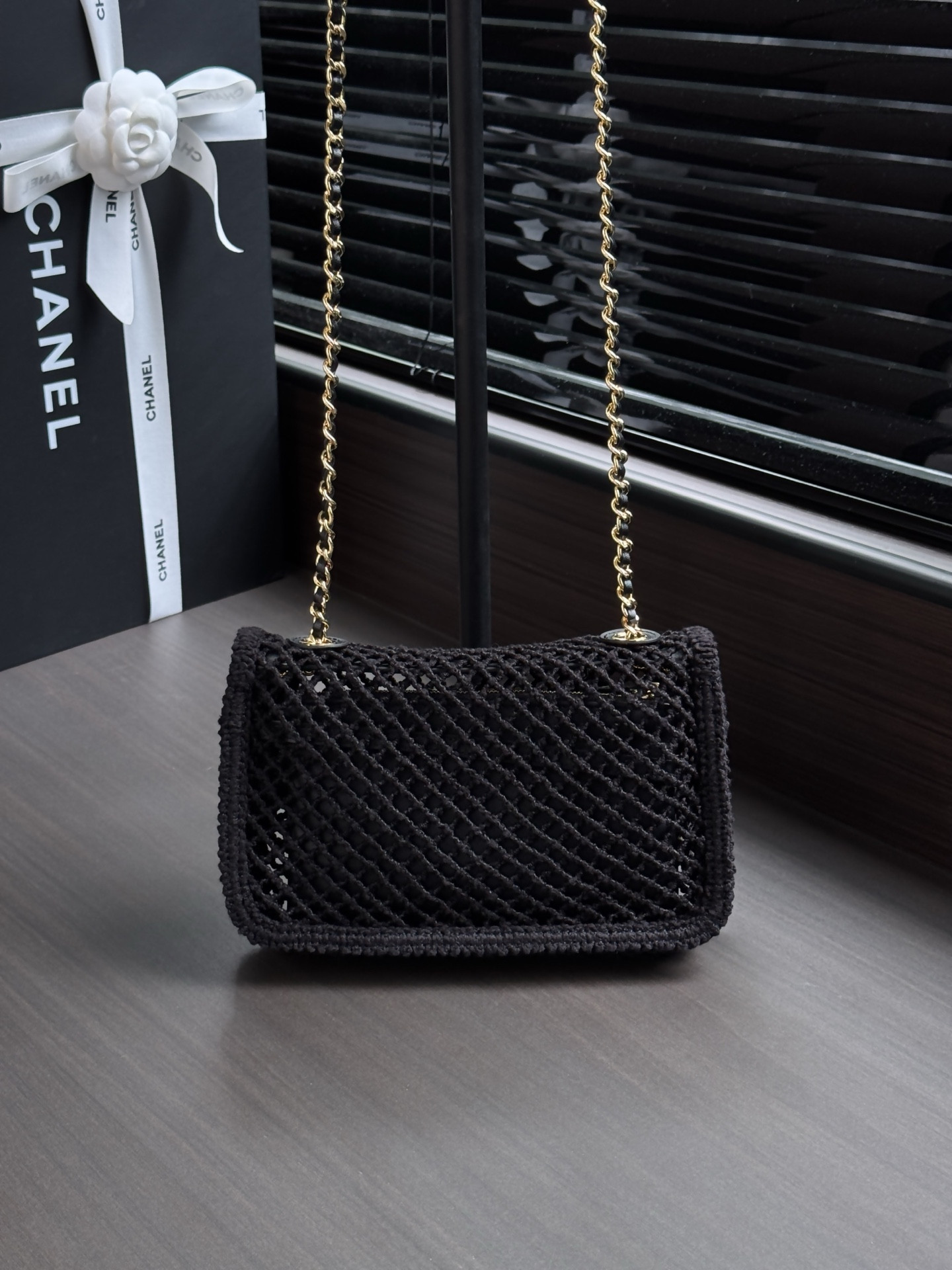 Ch*el flap bag as6157 21x14x6cm