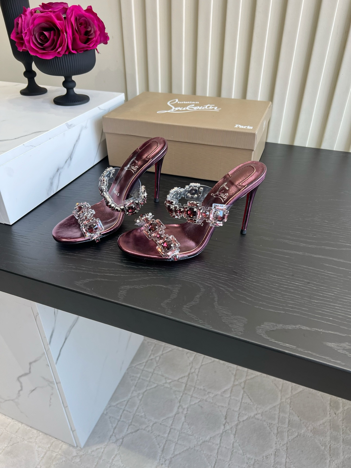 ua Ch**an louboutin just jewel slides