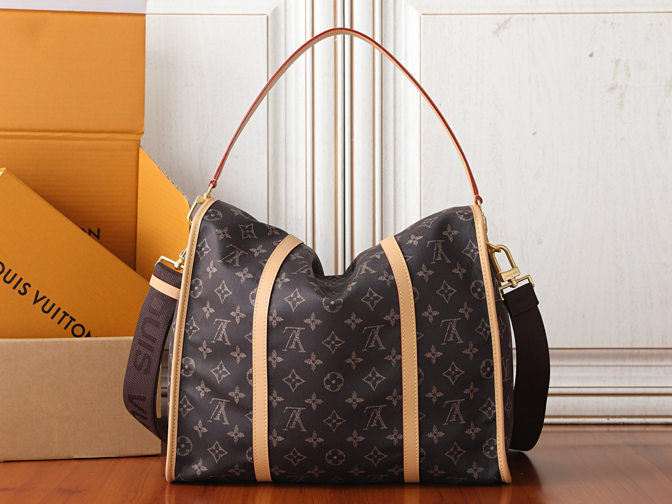 lv jet lag bag mm l0*is V*t0n silk tech m2a425 34.5x26x13cm