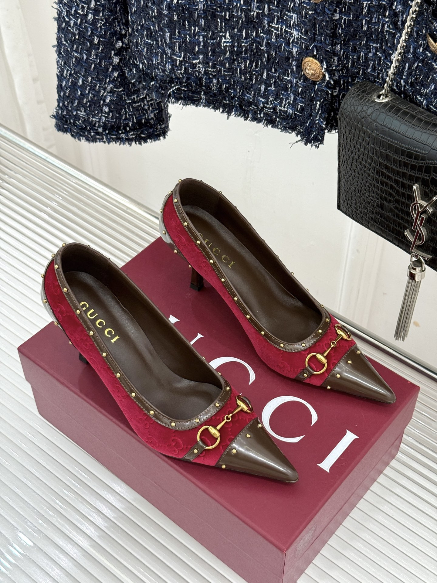 ua G*u*i pump 7.5cm heel